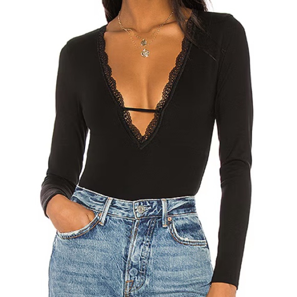 Majorelle Jodie Bodysuit in Black